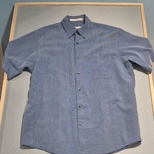Perry Ellis Classic Blue Button Down Shirt